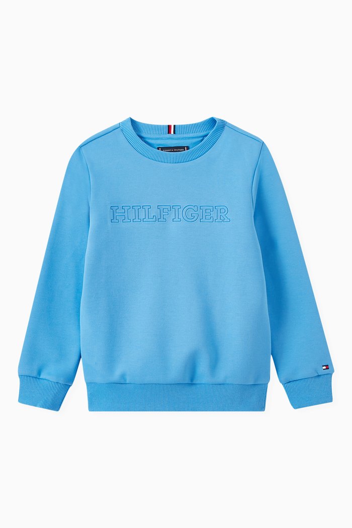 

Monotype Logo Sweatshirt in Cotton-blend, Blue