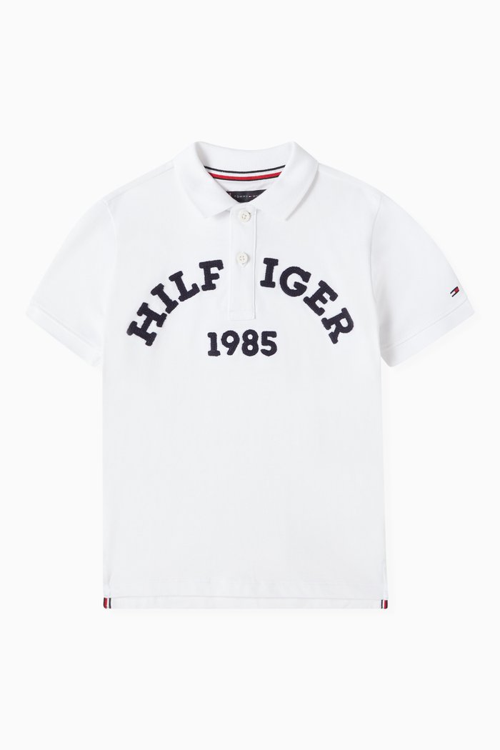 

Arch Logo Polo Shirt in Organic-cotton, White