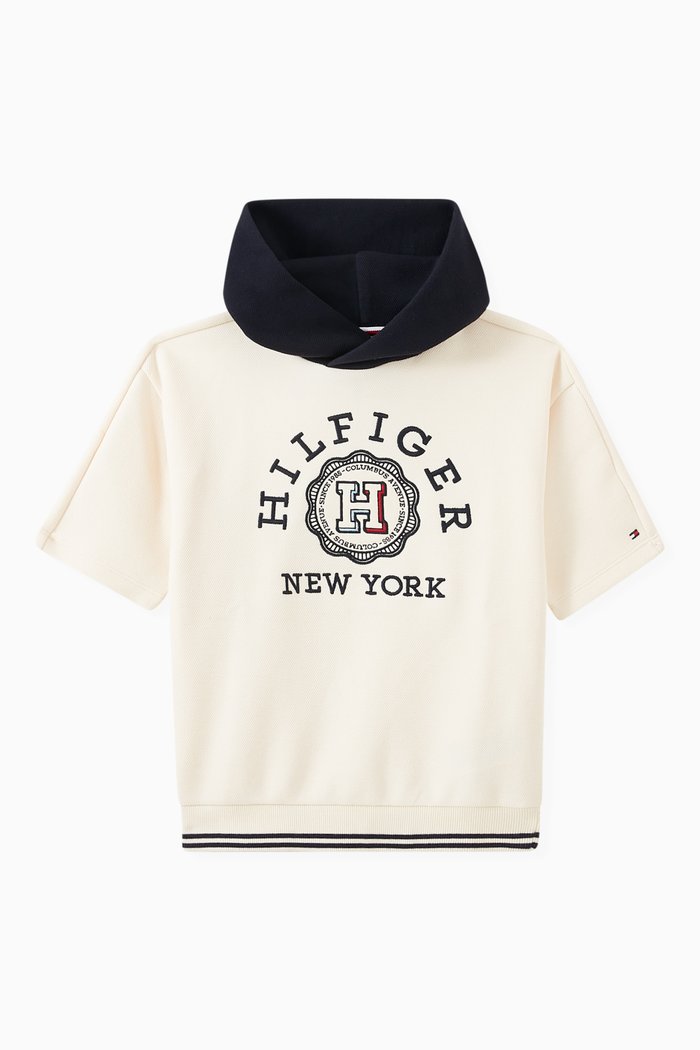 

Monotype Stamp Arch Logo Hoodie in Cotton, Neutral
