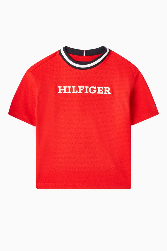 

Logo T-shirt in Cotton-blend, Red