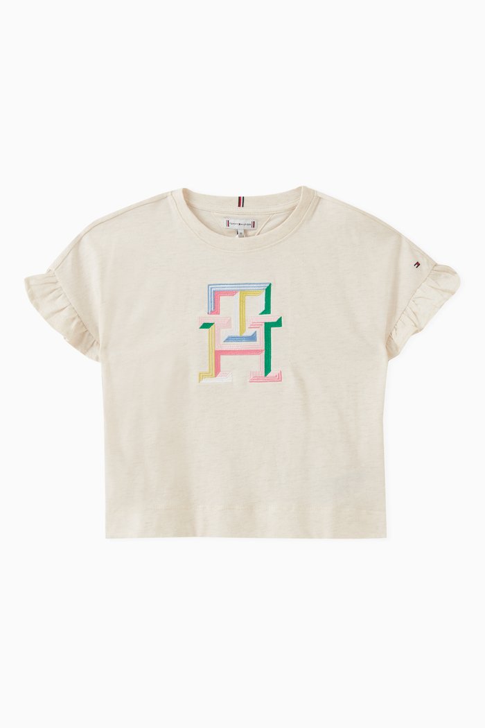

Monogram T-shirt in Cotton, Brown