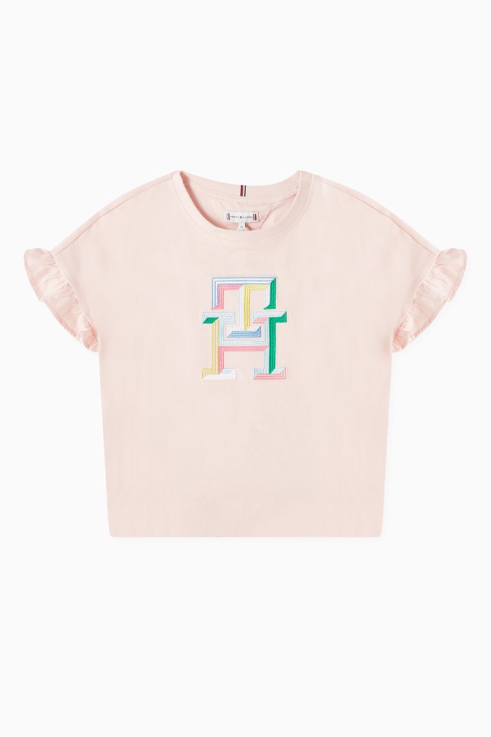 

Monogram T-shirt in Cotton, Pink