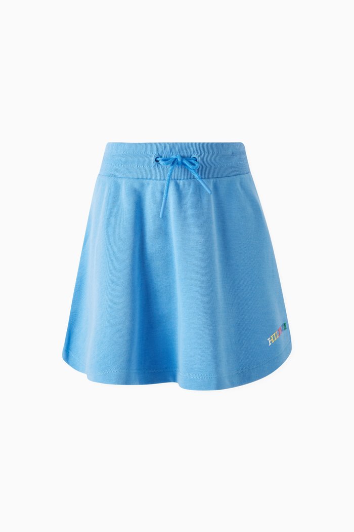

Monotype Skirt in Cotton-blend, Blue