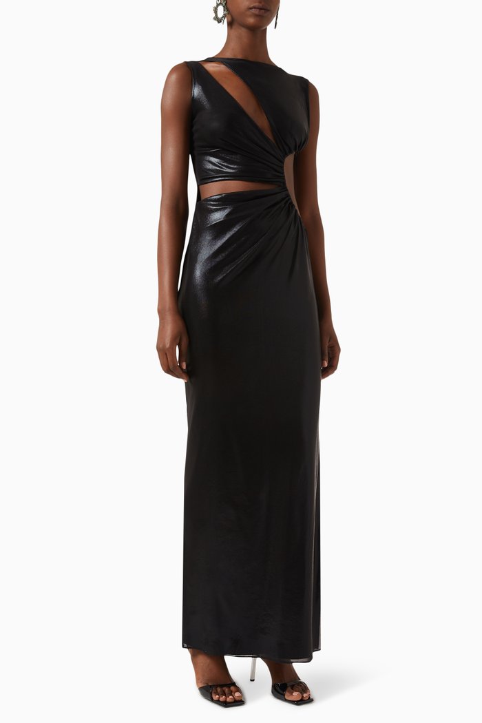 

Vittoria Cut-out Maxi Dress, Black