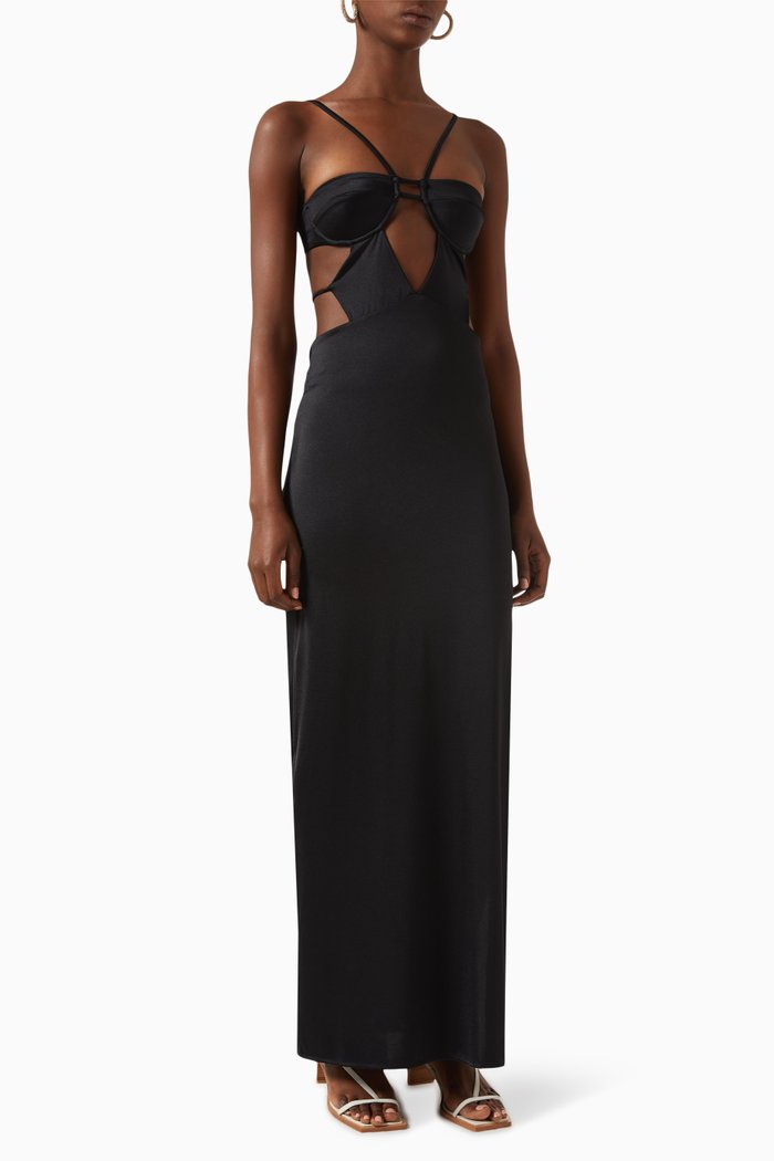 

Amaral Cut-out Dress in Lucra, Black