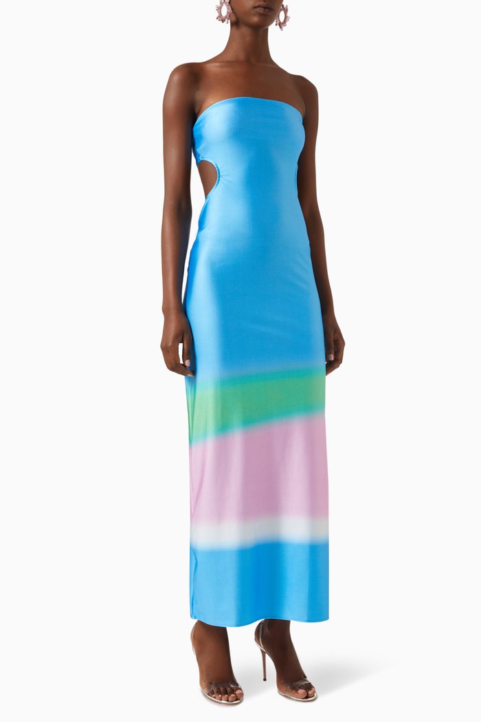 

Mambo Cut-out Dress in Lycra, Multicolour