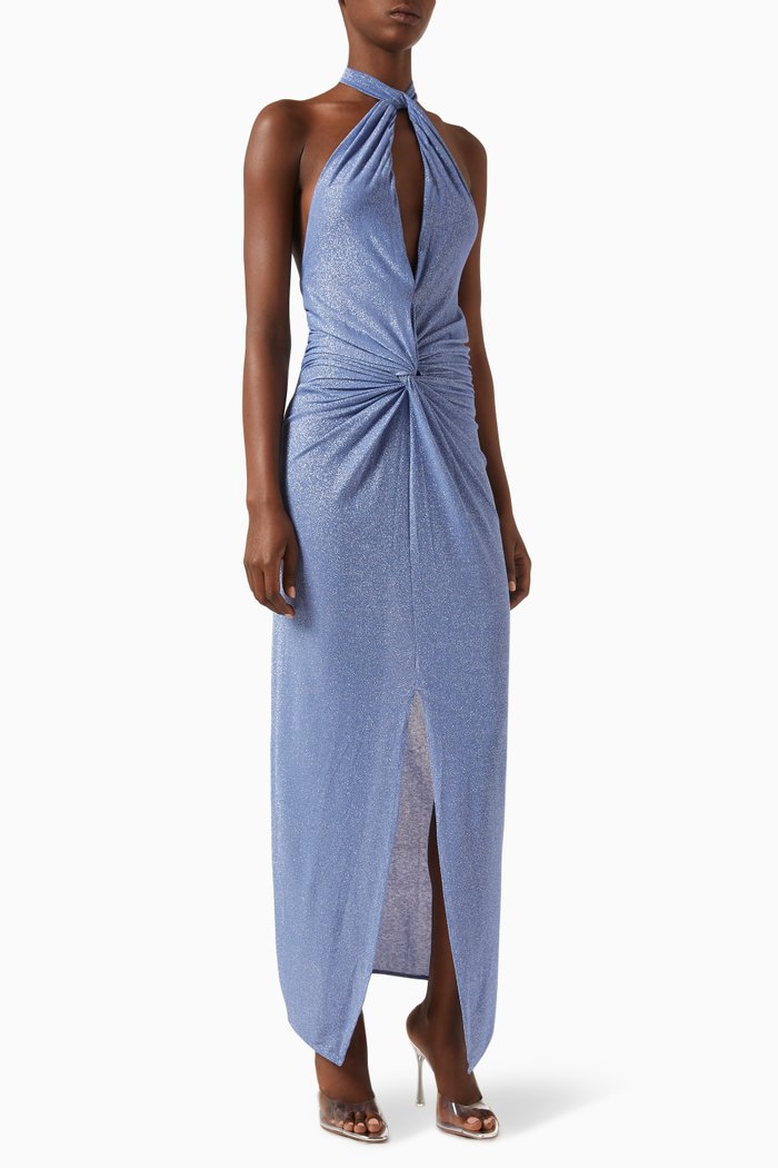 

Linus Halterneck Maxi Dress, Blue