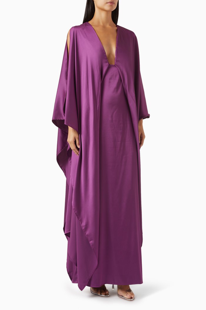 

Maxi Dress in Silk, Purple