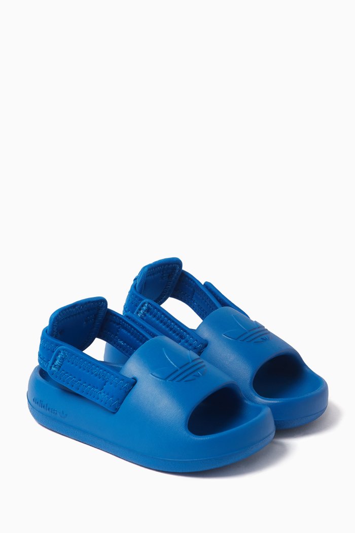 

Adifom Adilette Slides in Mesh and EVA, Blue