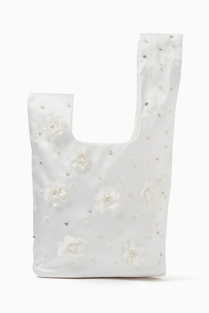 

Assemblage Bag in Silk Satin, Neutral