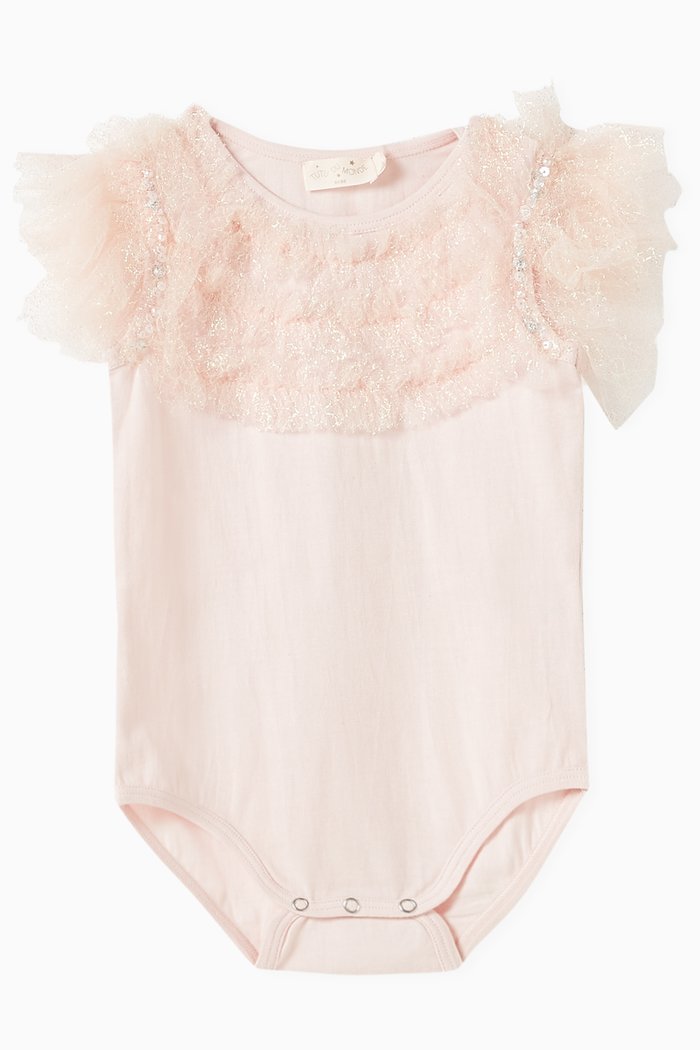 

Bébé Sketch Onesie in Cotton, Pink