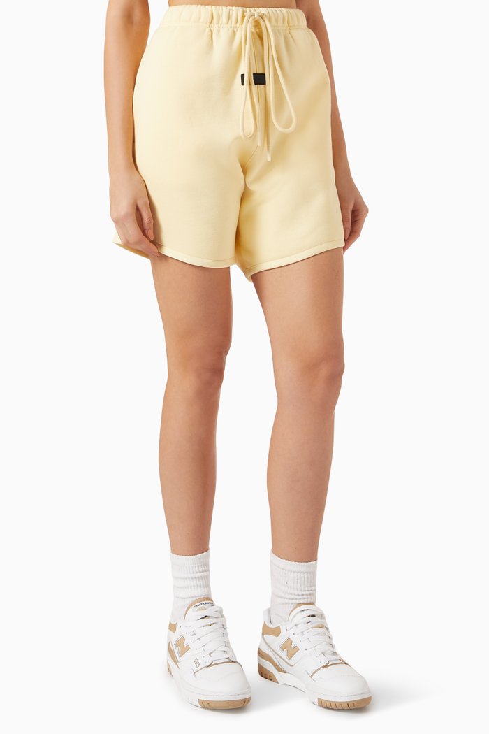 

Logo Sweat Shorts in Fleece, Yellow