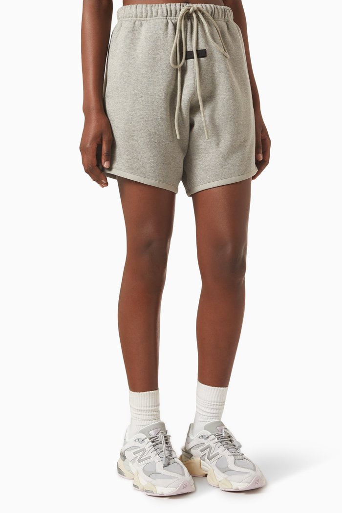 

Logo Sweat Shorts in Fleece, Grey