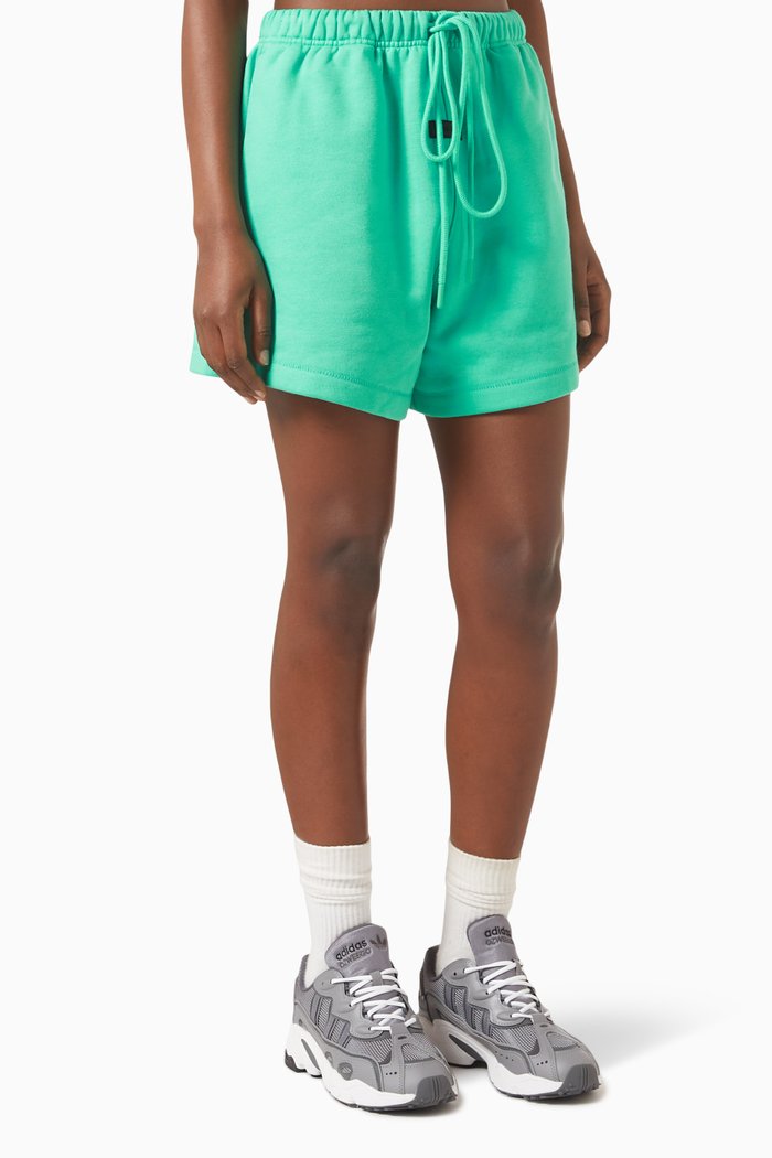 

Logo Running Shorts in Fleece, Green