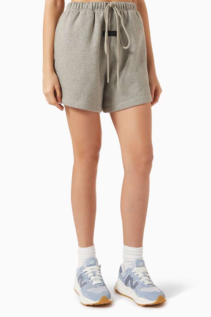 

Logo Running Shorts in Fleece, Grey