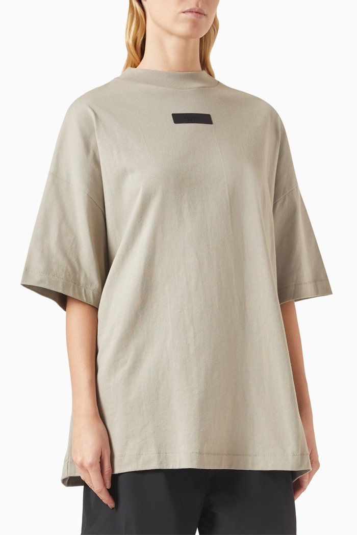 

Crewneck T-shirt in Cotton-jersey, Grey