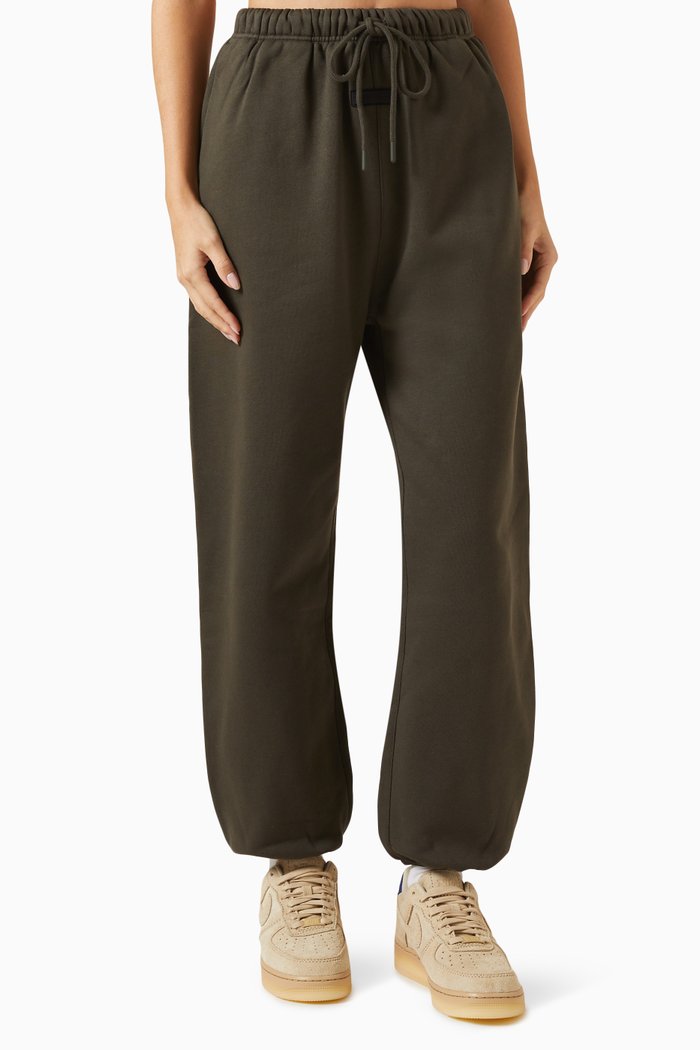 

Essentials Sweatpants in Cotton-fleece, Black