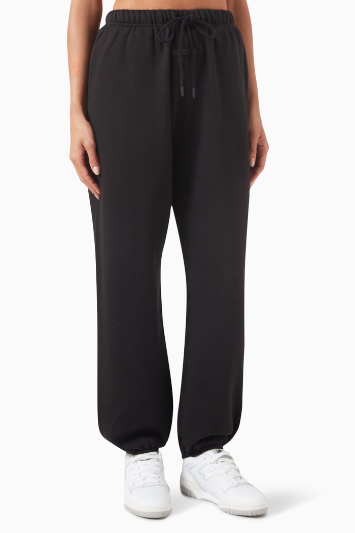 

Essentials Sweatpants in Cotton-blend Fleece, Black
