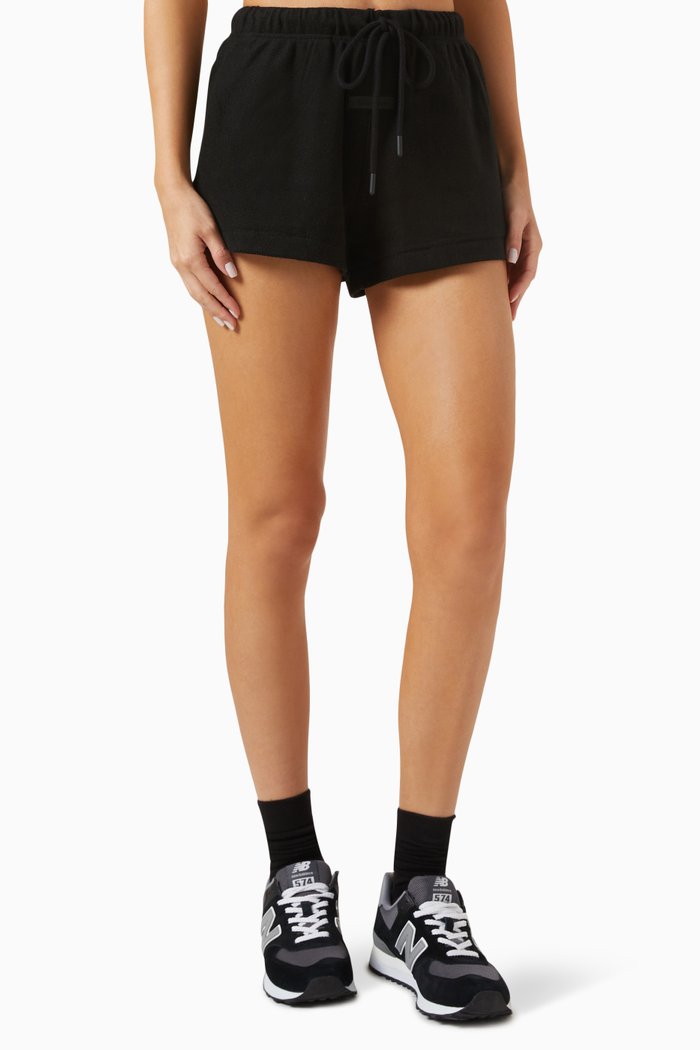 

Running Shorts in French Terry, Black