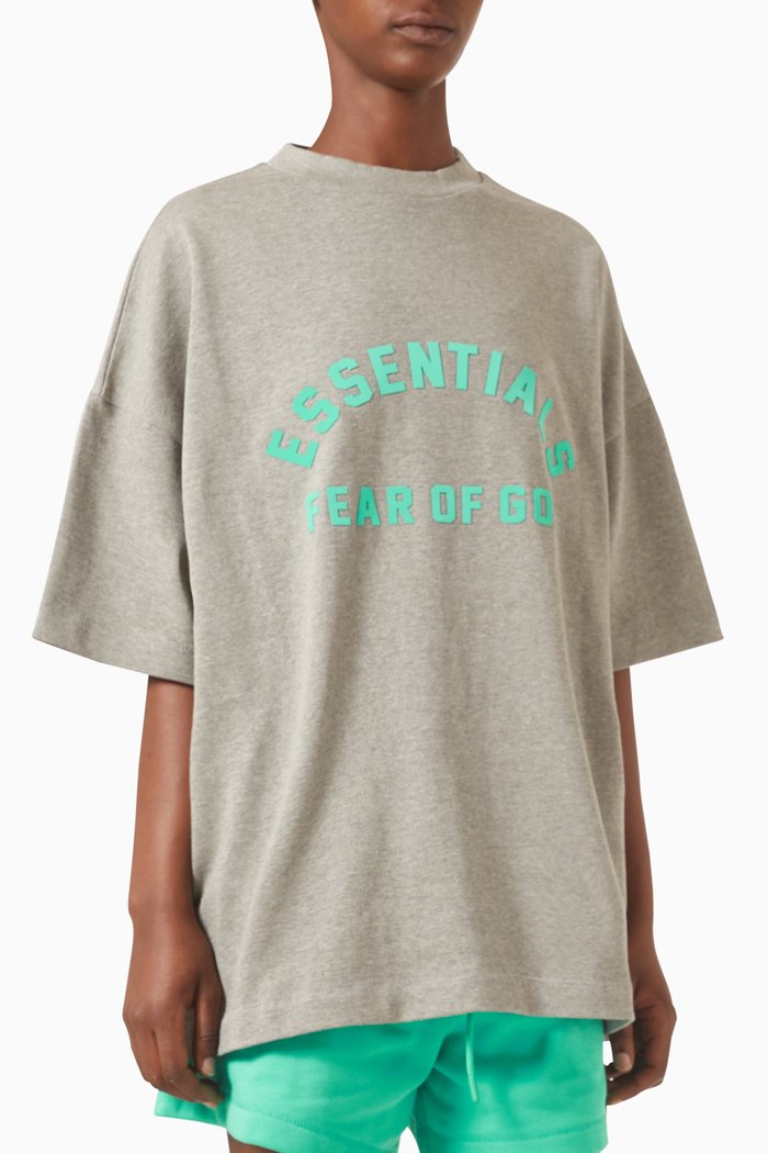 

Essentials Crewneck T-shirt in Cotton-jersey, Grey