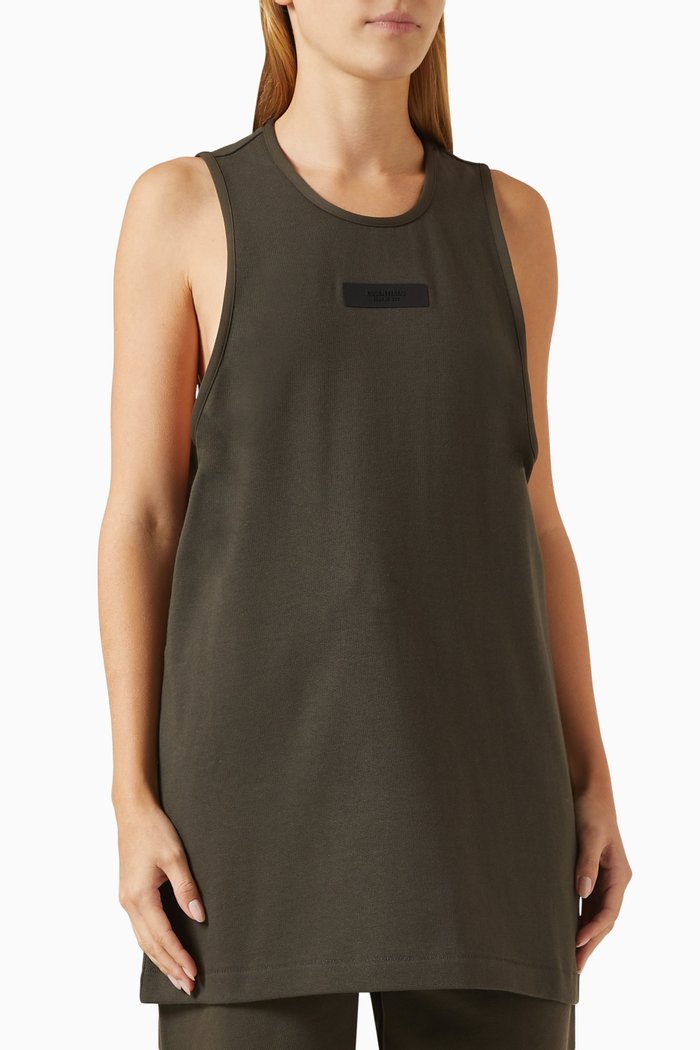 

Tank Top in Cotton-jersey, Black