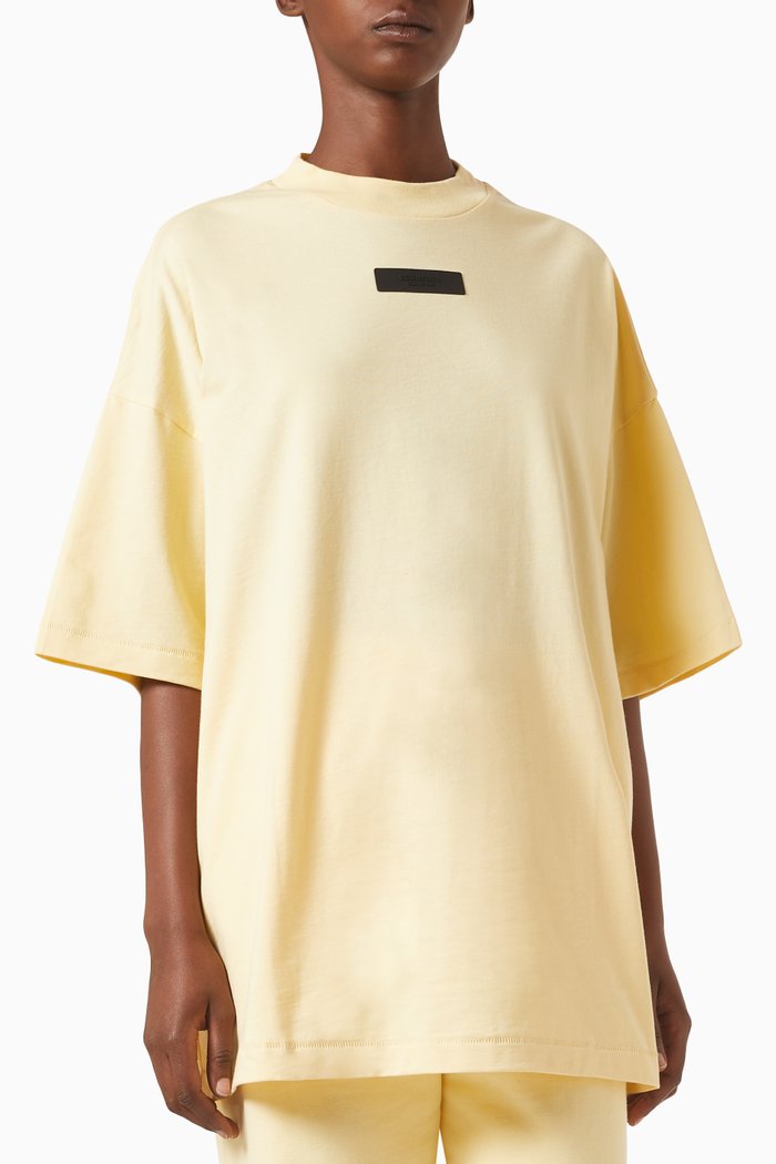 

Crewneck T-shirt in Cotton-jersey, Yellow