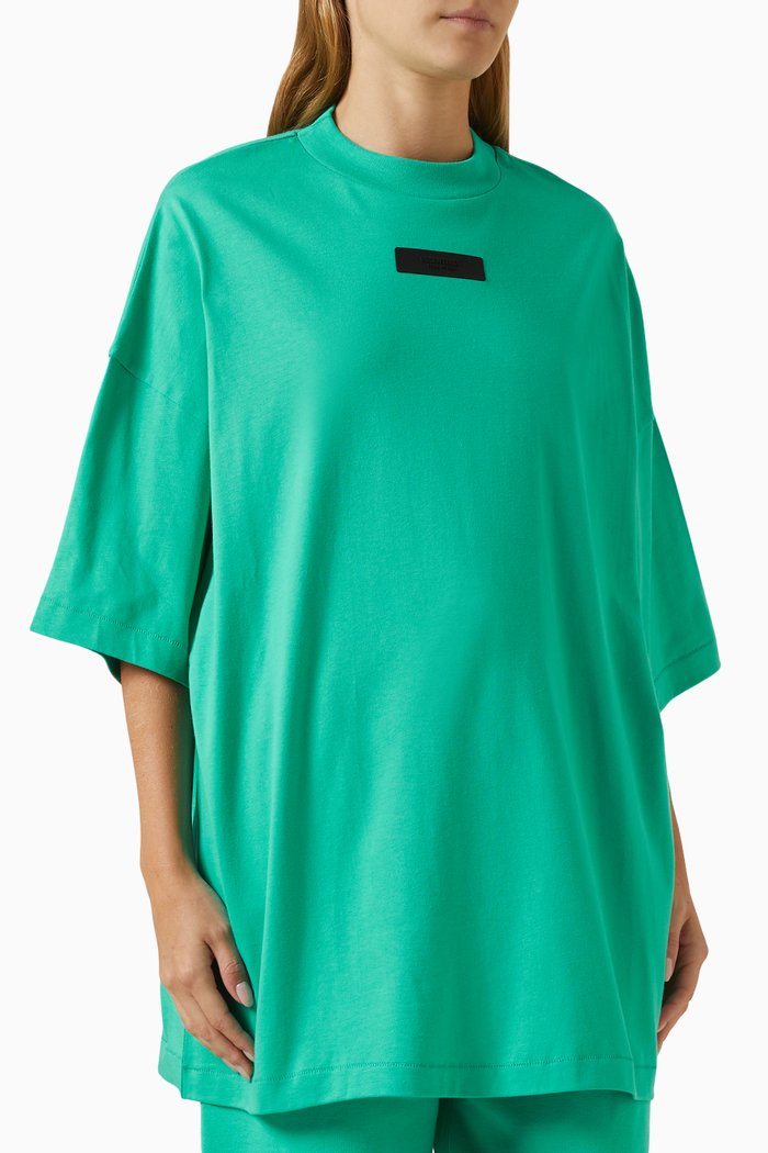 

Crewneck T-shirt in Cotton-jersey, Green