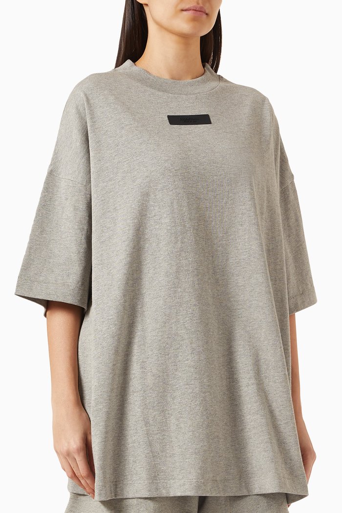 

Crewneck T-shirt in Cotton-jersey, Grey