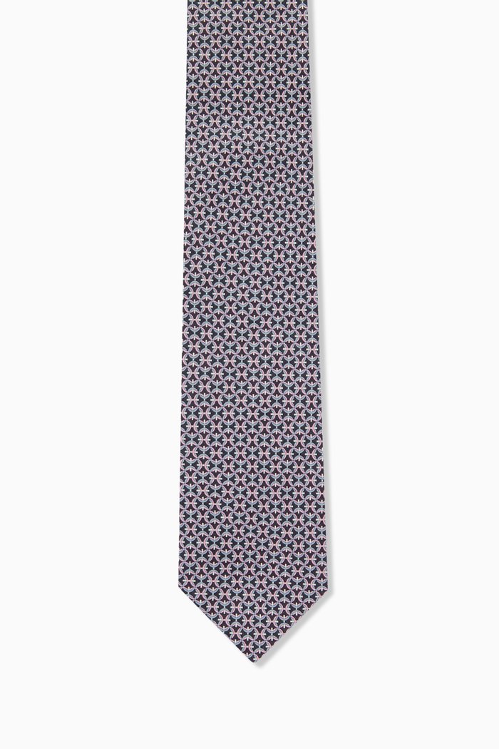 Seta Tie in Silk, Grey