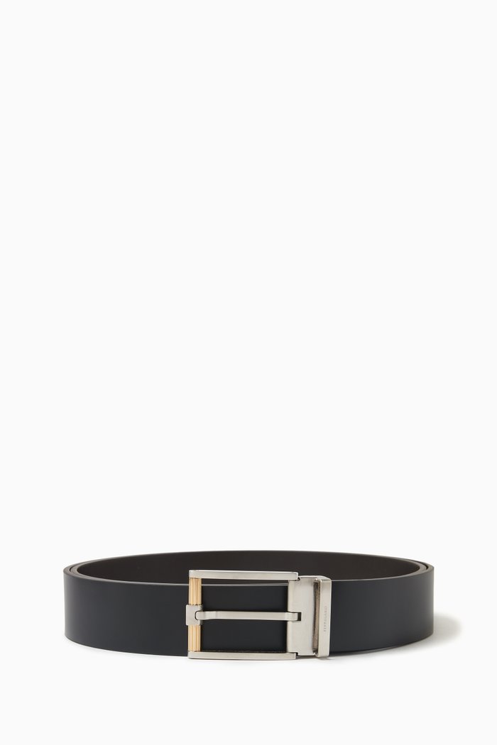 

Reversible Belt in Calfskin, Black