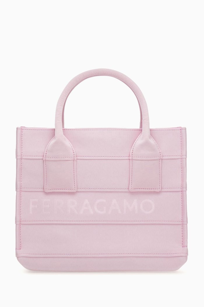 

Signature Logo Tote Bag, Pink