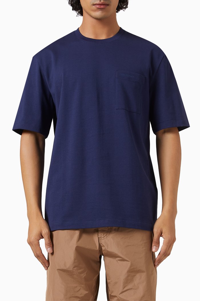 

Slices T-Shirt in Organic Cotton, Blue