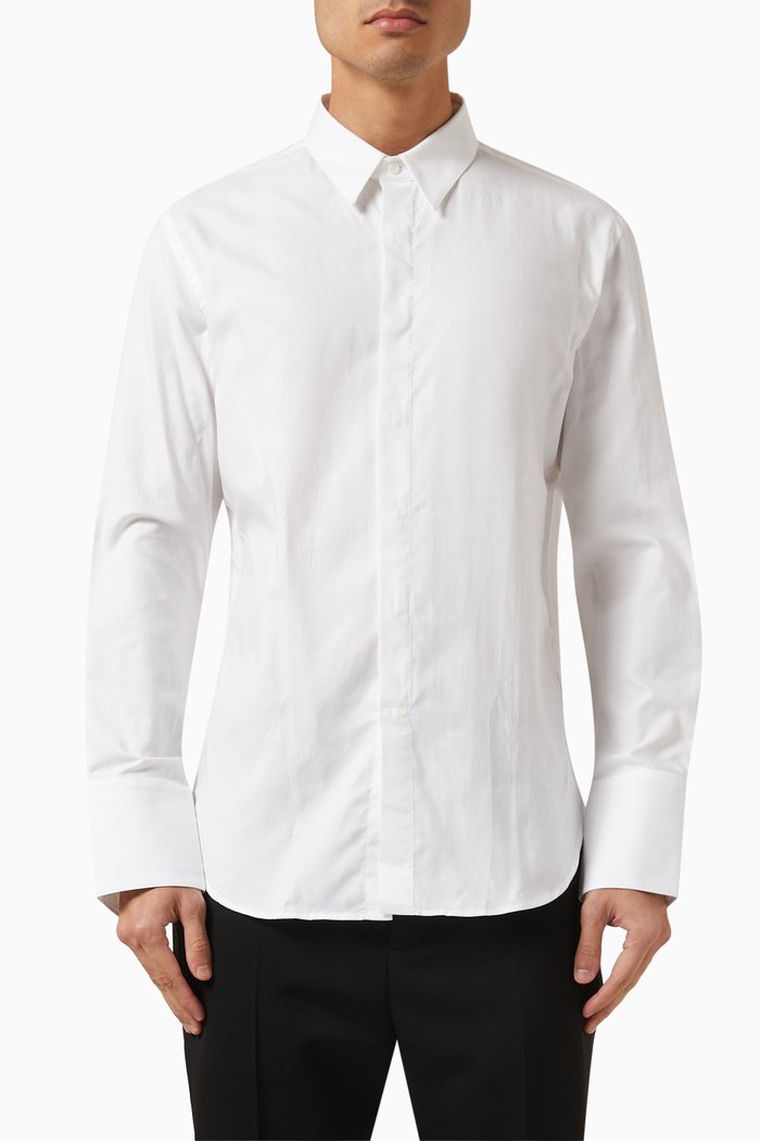 

Oxford Shirt in Cotton-poplin, White
