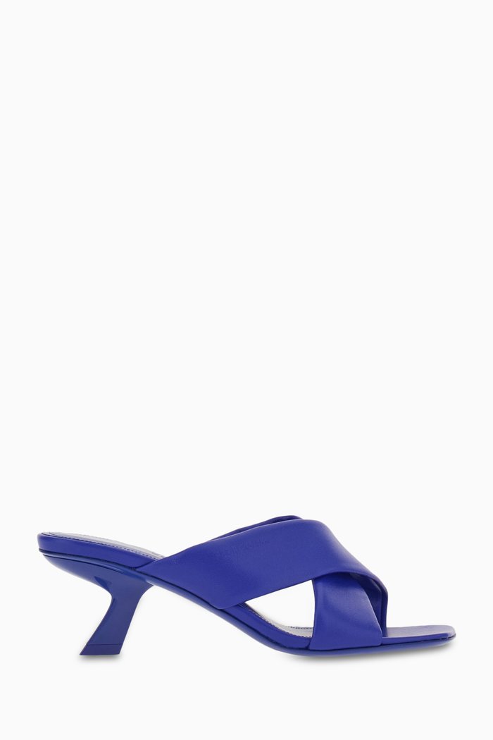 

Aludra 55 Mules in Nappa, Blue