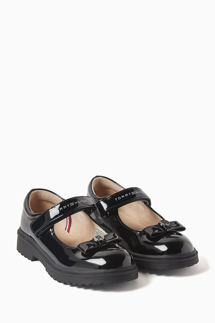 

Ballerina Shoes in Patent Leather, Black