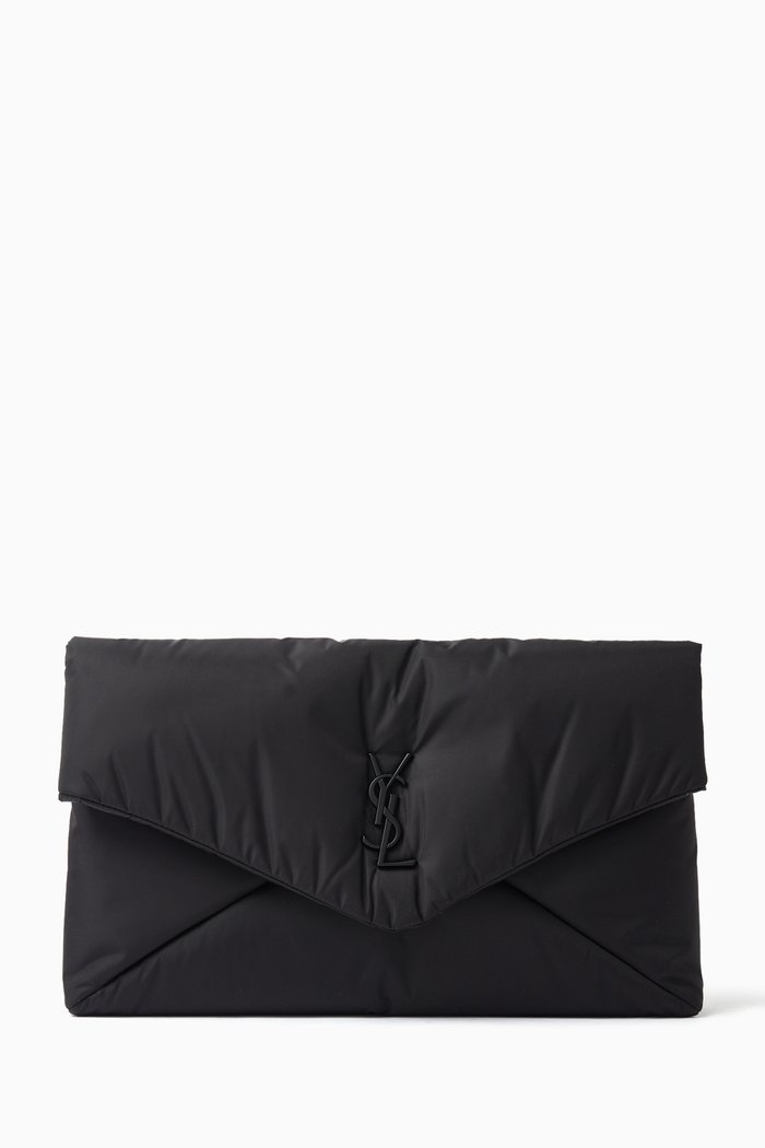 

Large Cassandre Envelope Pouch in Nylon, Black