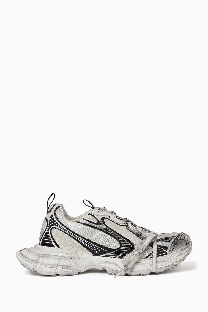 3XL Logo Sneakers in Mesh, White