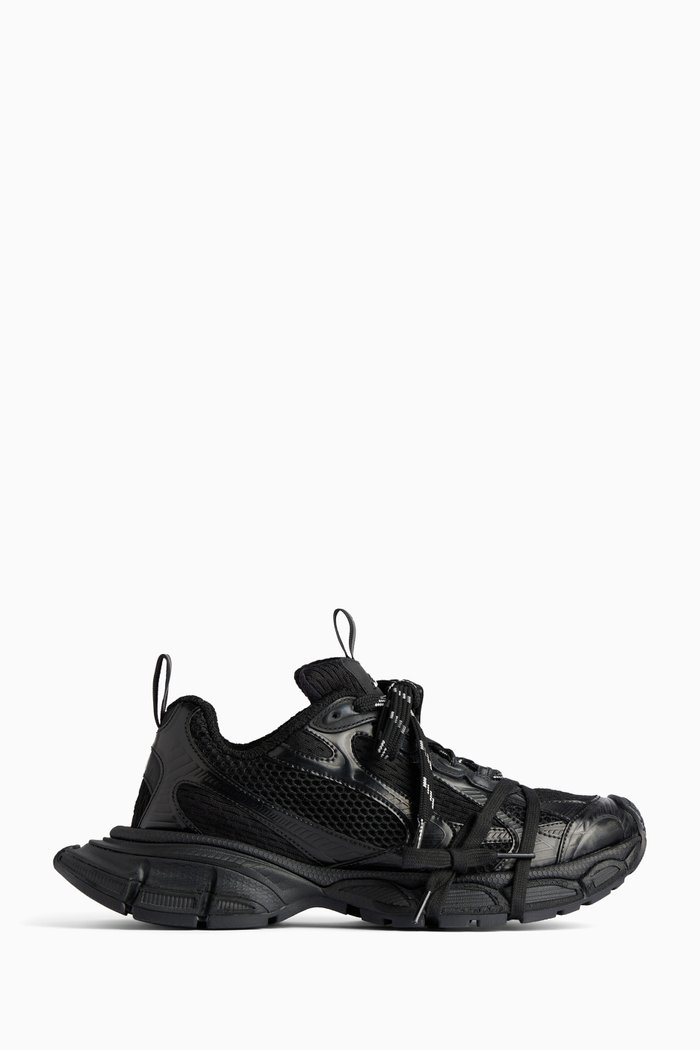 

3XL Logo Sneakers in Mesh, Black