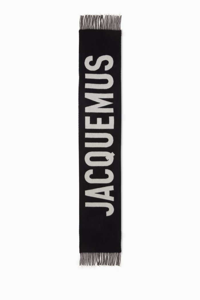 

L'echarpe Scarf in Wool, Black