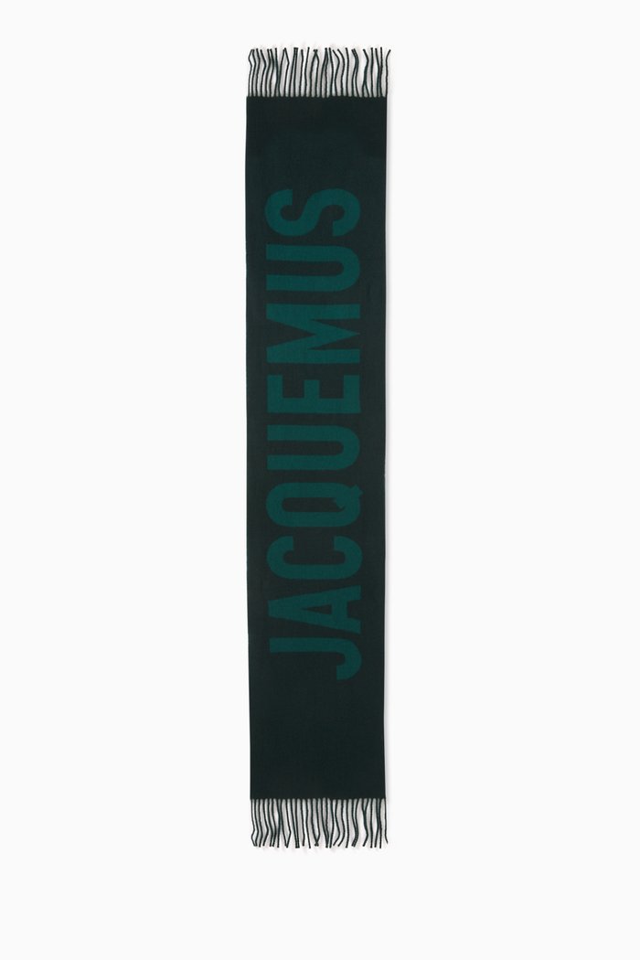 

L'echarpe Scarf in Wool, Green