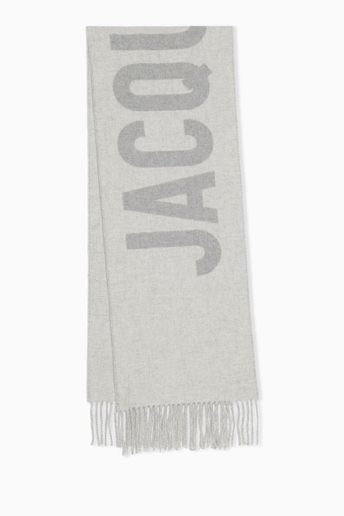 

L'echarpe Scarf in Wool, Grey