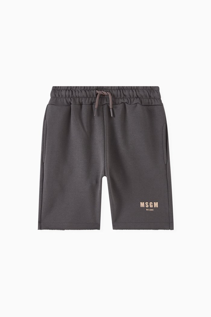 

Logo Bermuda Shorts in Cotton, Black