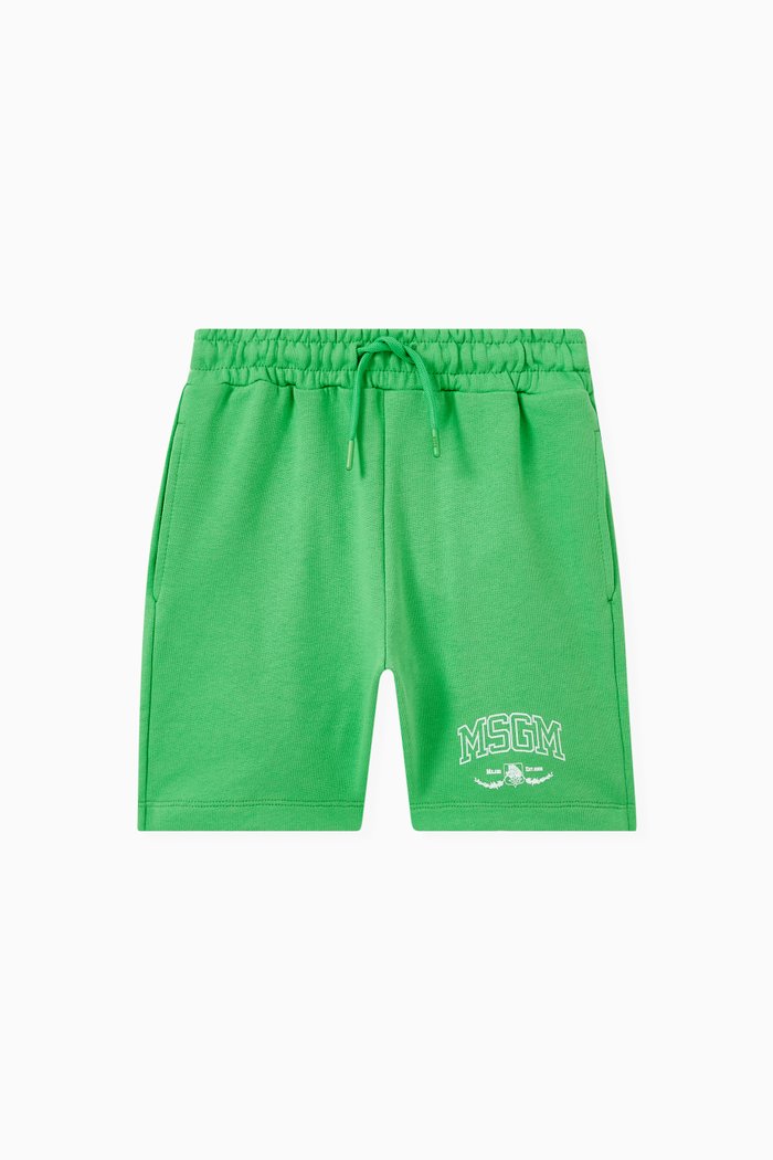 

Bermuda Shorts in Fleece, Green