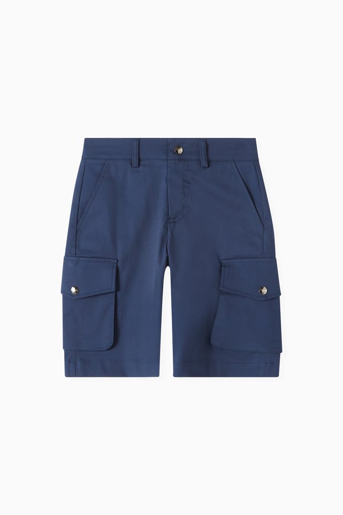 

Bermuda Shorts in Cotton, Blue
