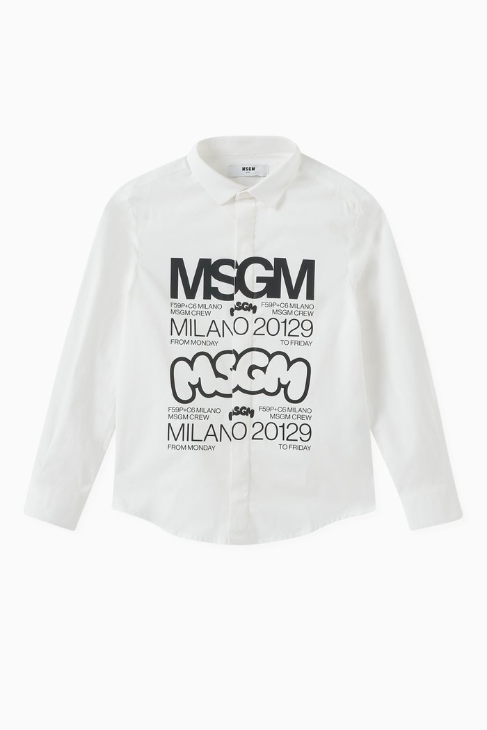 

Logo-print Shirt, White