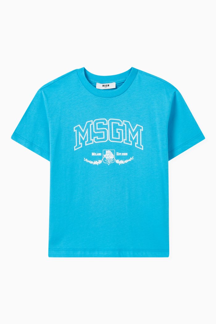 

Logo T-Shirt in Cotton, Blue