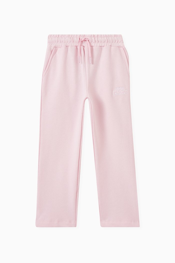 

Logo Track Pants in Fleece, Pink