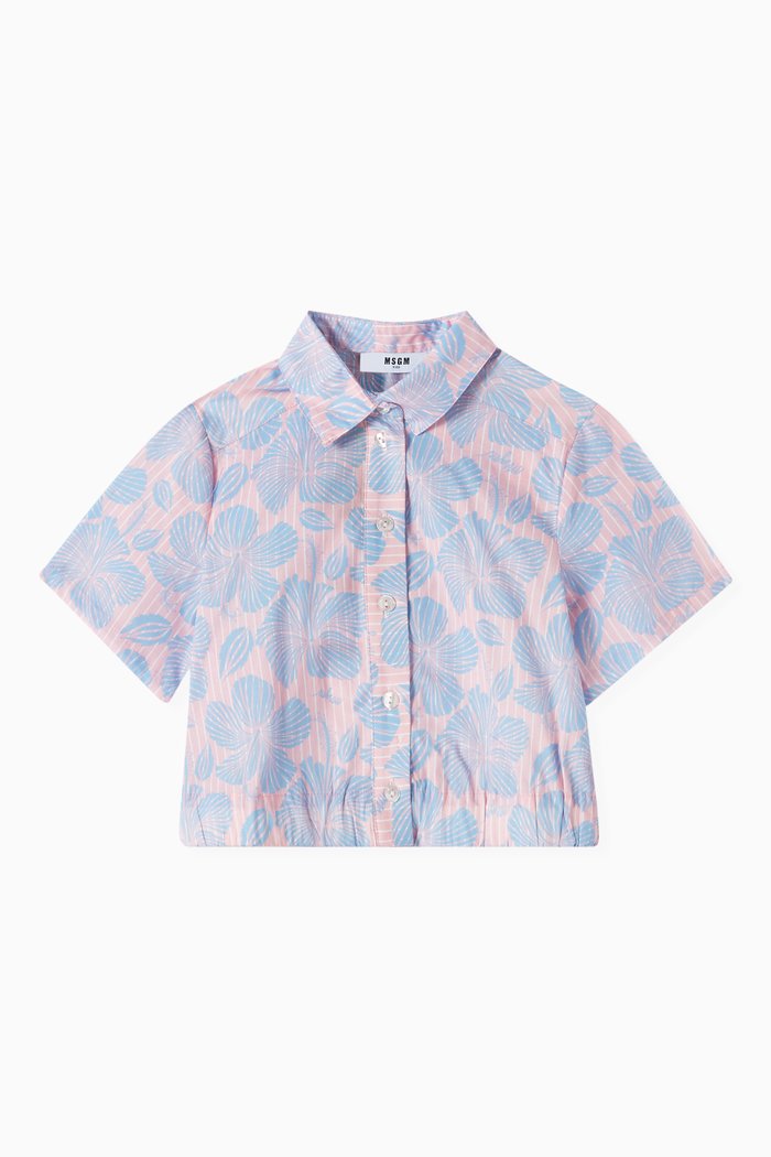 

Printed Shirt in Cotton, Pink