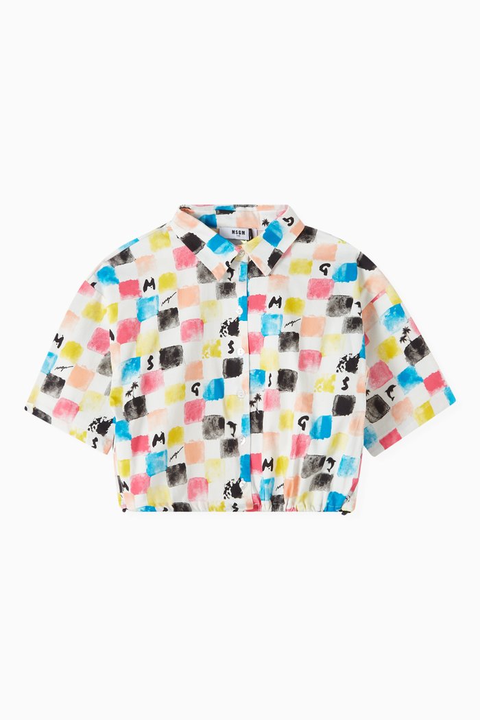 

Printed Shirt in Cotton, Multicolour
