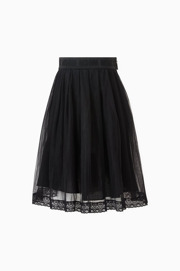 

Long Skirt in Tulle, Black